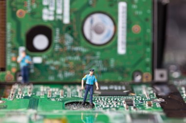 bilgisayar elektronik yakın çekim