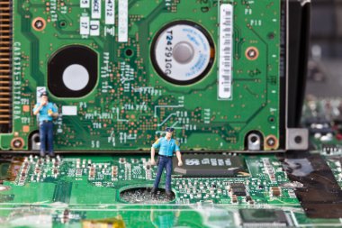 bilgisayar elektronik yakın çekim