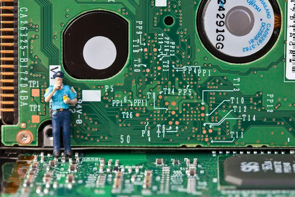 Komputerowe elektroniki z bliska — Zdjęcie stockowe