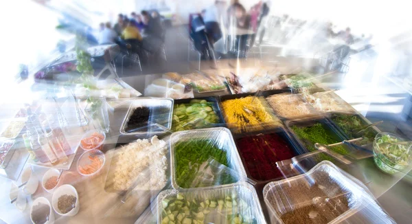 Food in self service restaurant — Stock Photo, Image