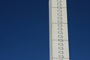 Danimarka 'daki bir spor binasının bacası.