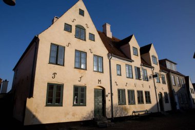 Danimarka sahillerinde eski bir köyde