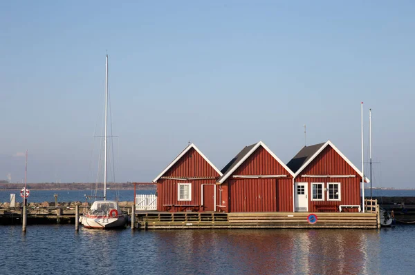 Danimarka sahillerinde eski bir köyde