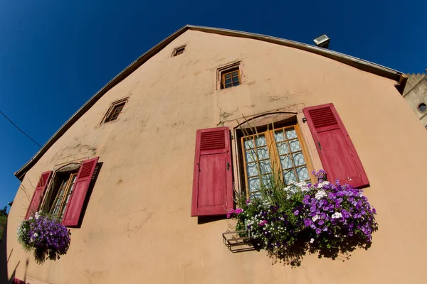 Village Munster Alsace France Été — Photo