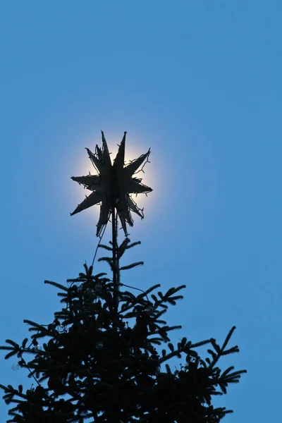 Decoraciones Navideñas Aire Libre Pueblo Dinamarca —  Fotos de Stock