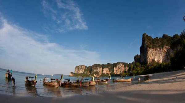 Long Tail Boat Railay Beach Thailand — Stock Photo, Image