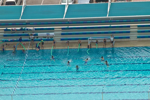 Unga Studenter Vid Poolen Bangkok — Stockfoto