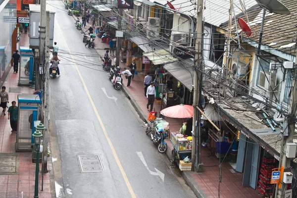Straat Van Bangkok Kleine Winkels Activiteiten — Stockfoto