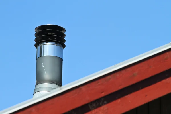 Chimney on a roof — Stock Photo, Image