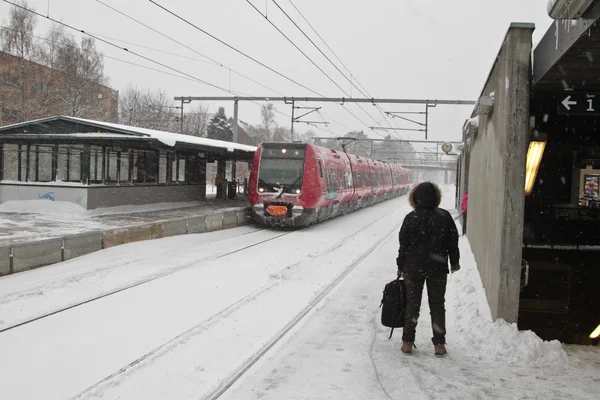 Inverno em Birkerod — Fotografia de Stock