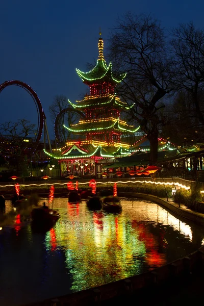 Christmas at the Tivoli in Copenhagen — Stock Photo, Image