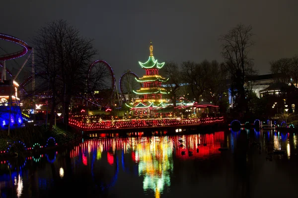 Navidad en el Tivoli de Copenhague — Foto de Stock