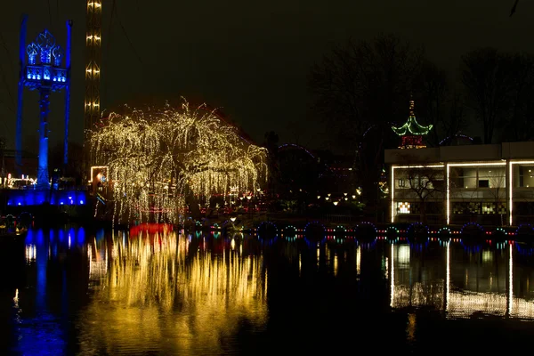 Natal no Tivoli em Copenhague — Fotografia de Stock