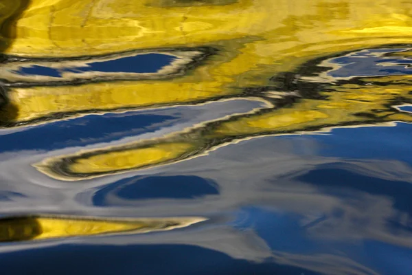 Reflexion on a lake in Denmark with blue colour — Stock Photo, Image