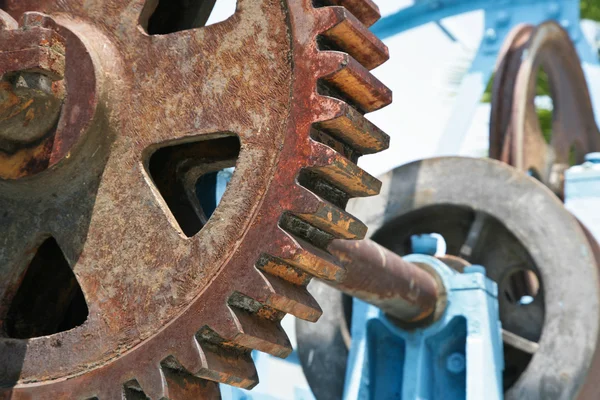 Oude en verroeste Gears — Stockfoto