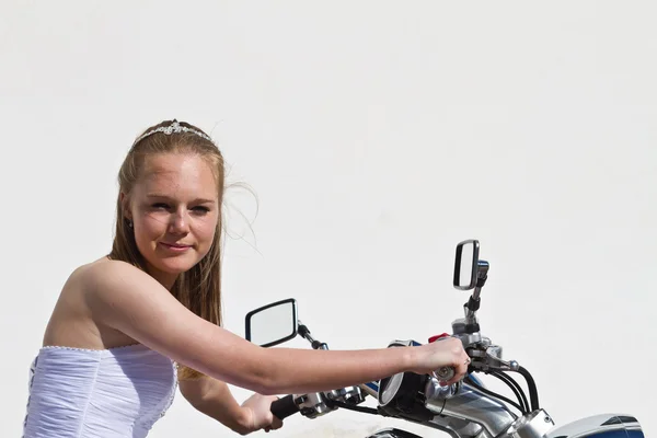 Girl on the day of  confirmation — Stock Photo, Image