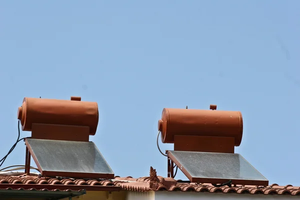 Solar pannels i Grekland — Stockfoto