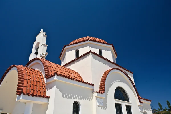 화이트 그리스 교회 — 스톡 사진