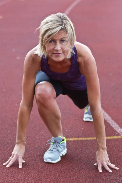 Vrouwen die sport bedrijven — Stockfoto