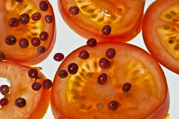 Tomaten nahtloses Muster — Stockfoto