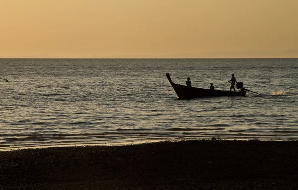 Long tail boat in Railay Beach — Stock Photo, Image