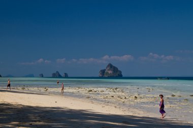 Tayland plaj manzarası