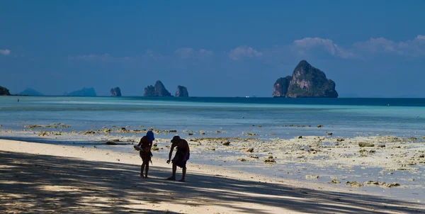 Uitzicht op het strand in Thailand — Stockfoto