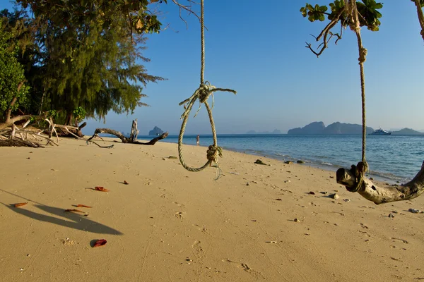 Uitzicht op het strand in Thailand — Stockfoto