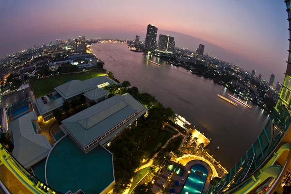 Rio Chao phraya em Bangkok — Fotografia de Stock