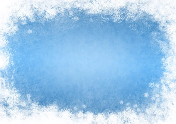 Résumé hiver bleu fond — Photo