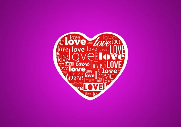 Srdce pro Valentýna pozadí — Stock fotografie