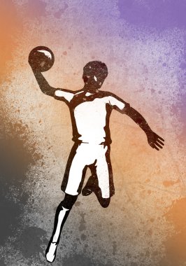 Soyut hentbol Poster