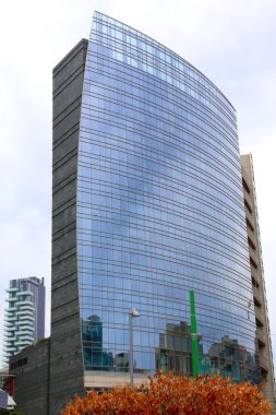 New, modern building on the Piazza Gae Aulenti, Milan, Italy
