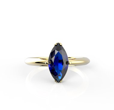 Alyans wiith elmas. 3D çizim