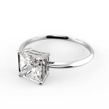 Elmas alyans. 3D render