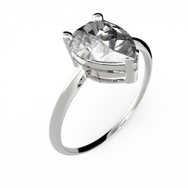 Elmas alyans. 3D render