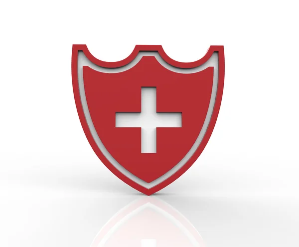 Coat arms of Swiss. 3D illustration — Stock Photo, Image