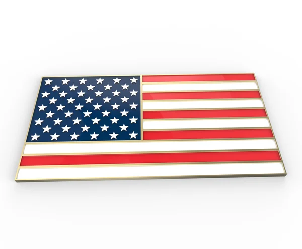 United State of America flagga. 3D illustration — Stockfoto