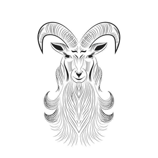 Tatuagem de cabra —  Vetores de Stock