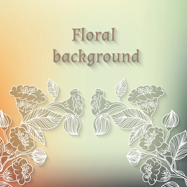 Fond floral — Image vectorielle