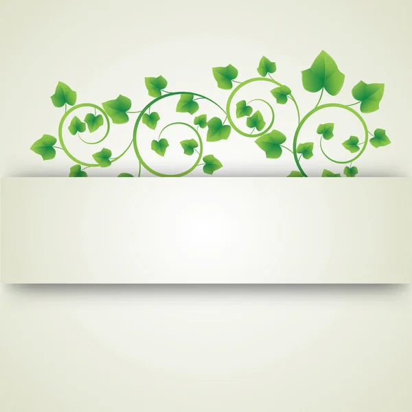 Zielone liście loki — Wektor stockowy