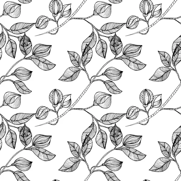 Fond floral sans couture — Image vectorielle