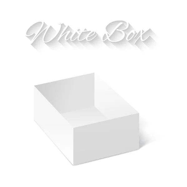 Caixa de presente branco — Vetor de Stock