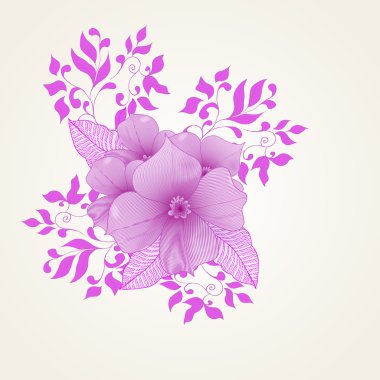 abstracte achtergrond met bloemen in vintage stijl