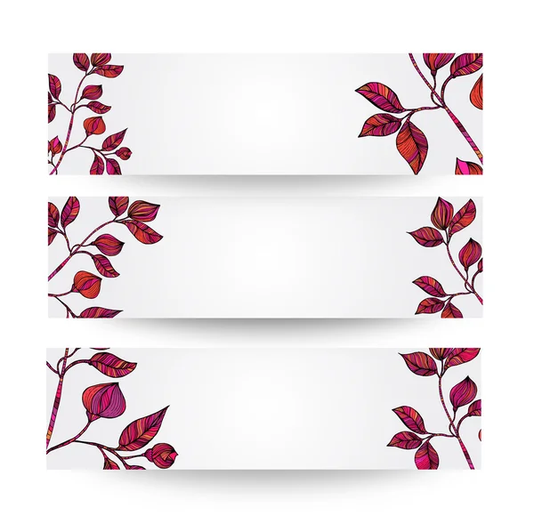 Banner floral ornament — Stockvector