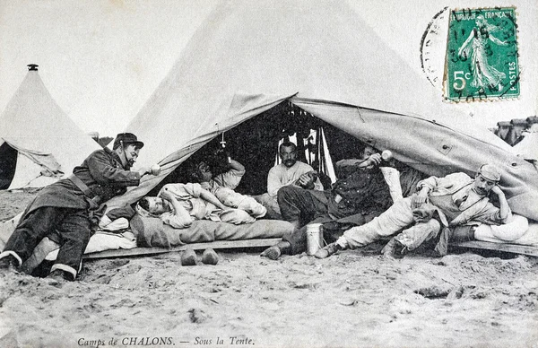 Pod namiotem — Zdjęcie stockowe