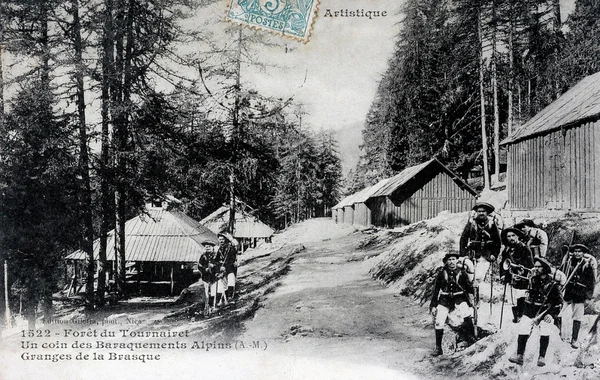 Pohlednicově starý Les Tournairet — Stock fotografie