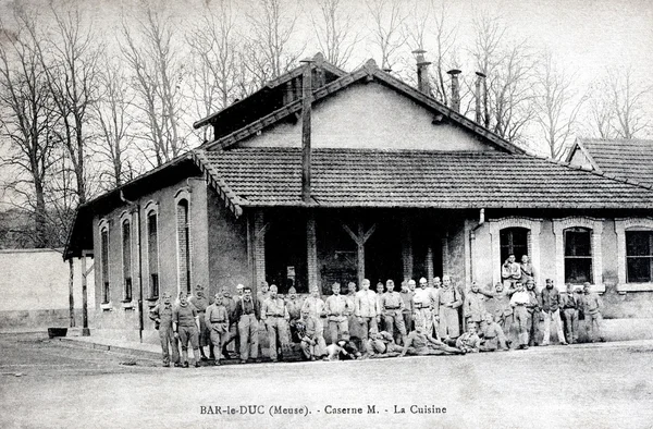 Bar-le-Duc w departamencie Meuse-Barrack M-kuchnia — Zdjęcie stockowe