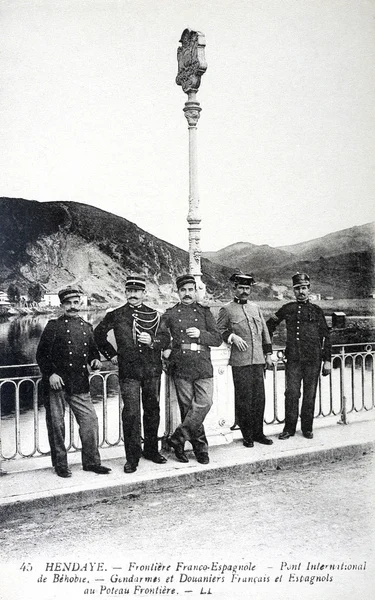 Fronteira Franco-espanhola — Fotografia de Stock