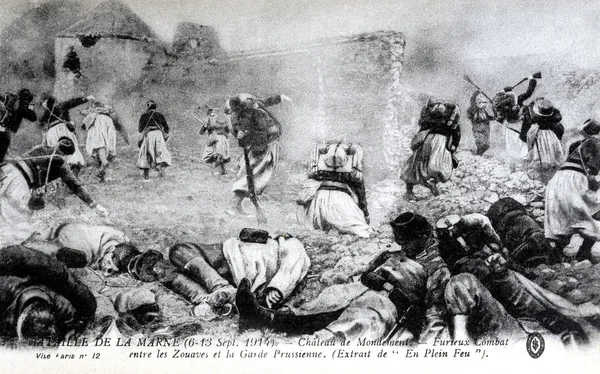 Battle of the Marne from 6 to 13 September 1914 — Stock Photo, Image